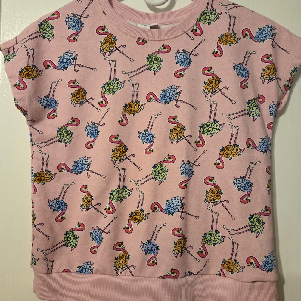 Crown & Ivy Pink and Red Matching Sweatshirt Set #407